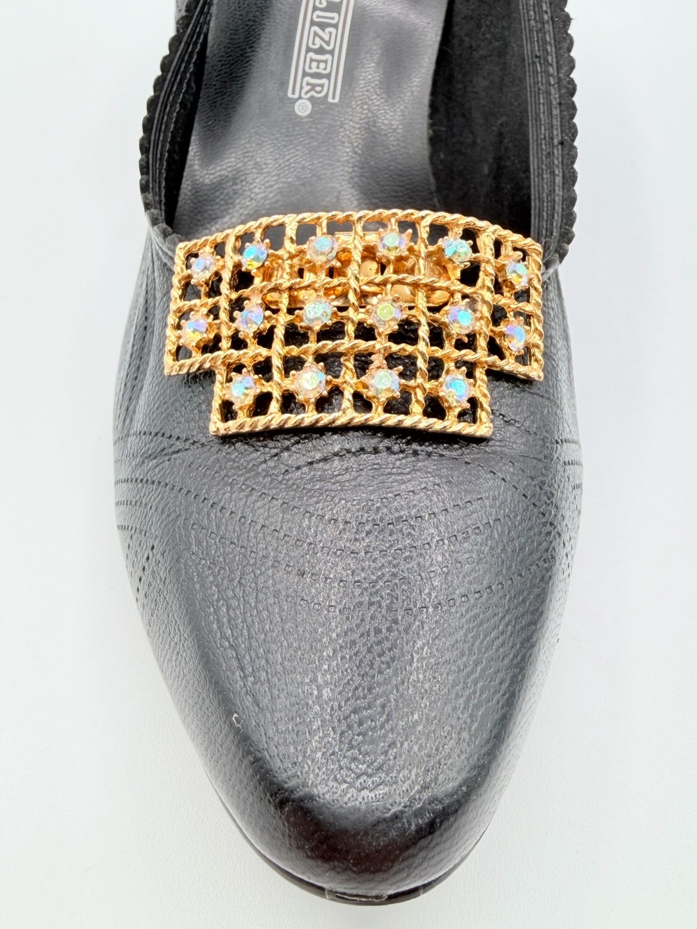 Vintage MUSI Aurora Rhinestone Shoe Clips – Gold Tone
